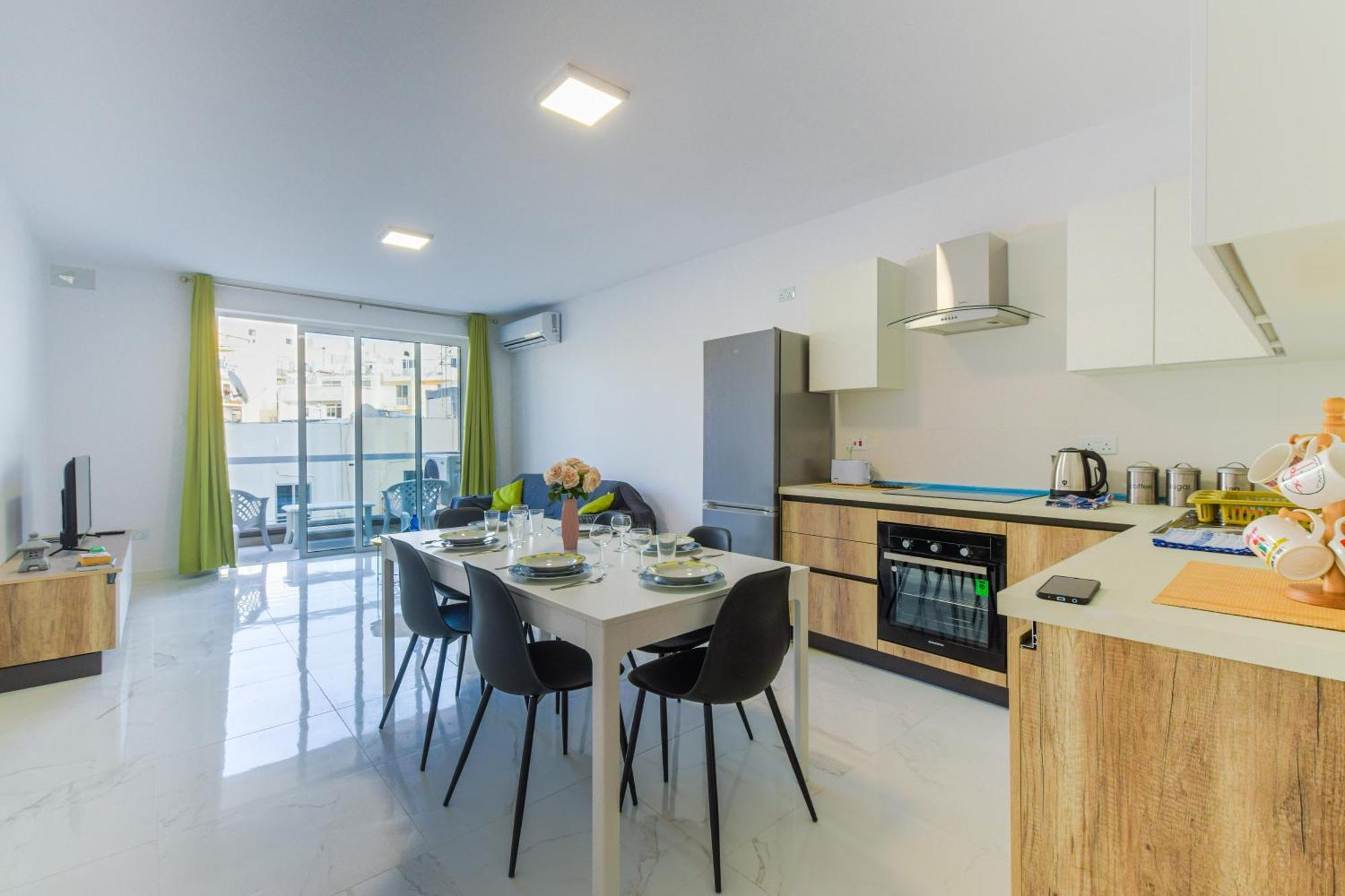 Spacious Brand New Apartment 3 Bdr 2Bth Bugibba St. Paul's Bay Ngoại thất bức ảnh